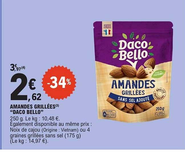 Daco Bello Amandes Grillées