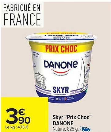 DANONE SKYR PRIX CHOC