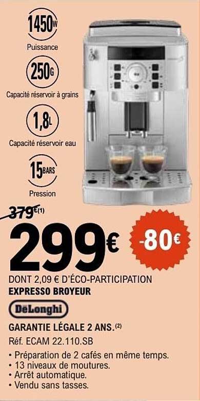 DeLonghi EXPRESSO BROYEUR