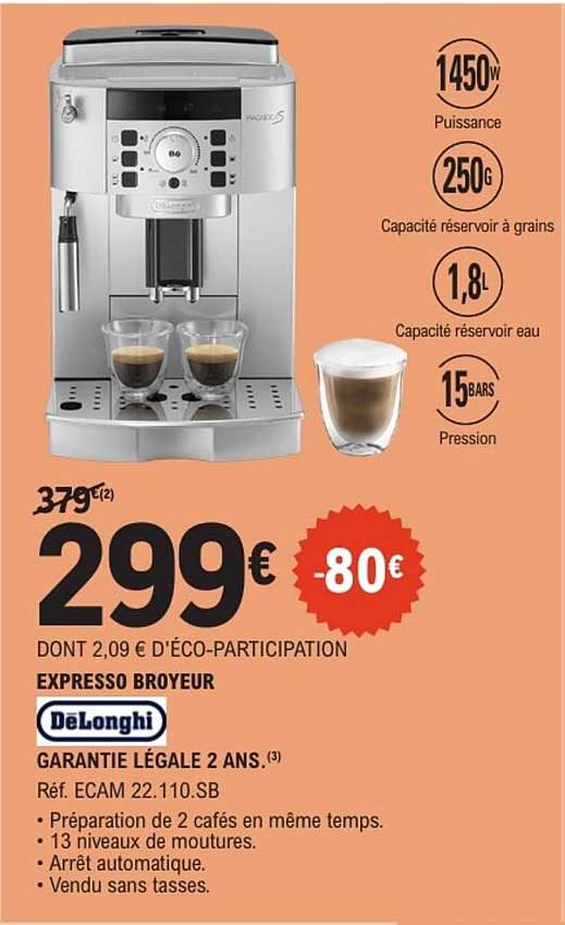 DeLonghi Expresso Broyeur