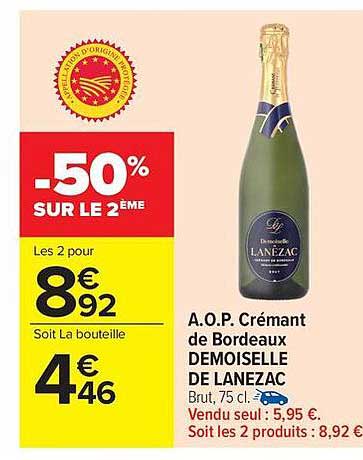 Demoiselle de LANEZAC Crémant de Bordeaux