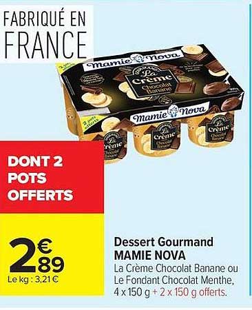 Dessert Gourmand MAMIE NOVA