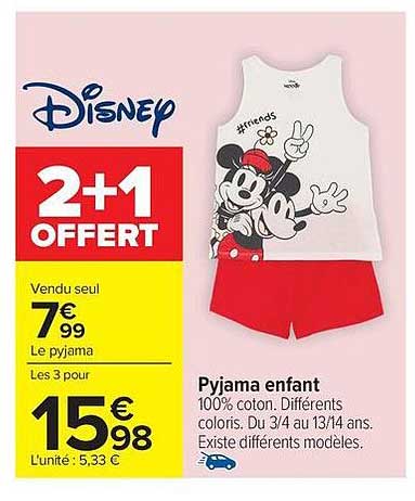 Disney Pyjama enfant