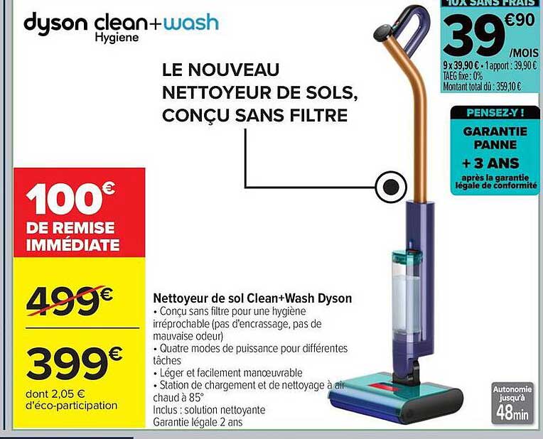 Dyson clean+wash Hygiene