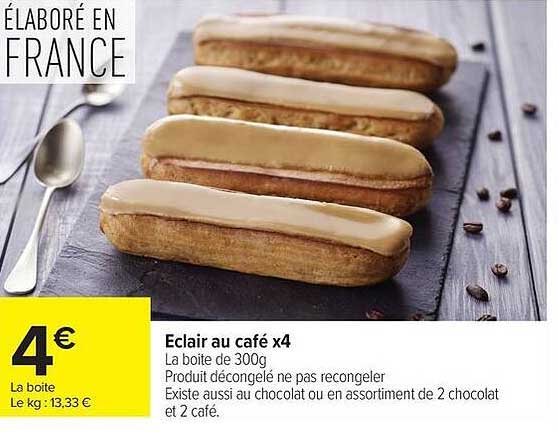 Eclair au café x4