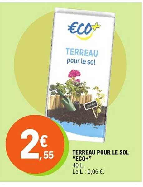 ECO+ TERREAU pour le sol