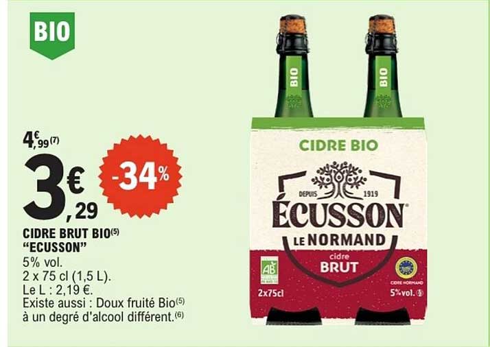 Écusson Cidre Brut Bio