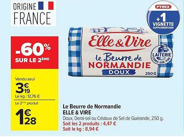 Elle & Vire Le Beurre de Normandie