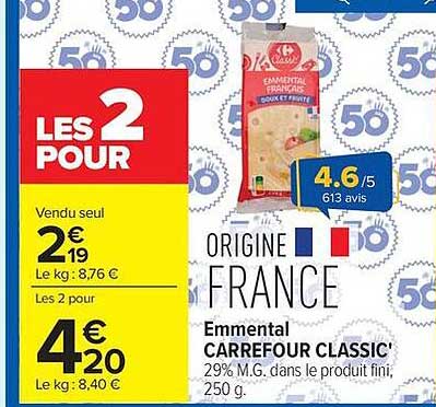 Emmental CARREFOUR CLASSIC