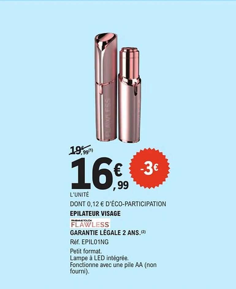 FLAWLESS EPILATEUR VISAGE