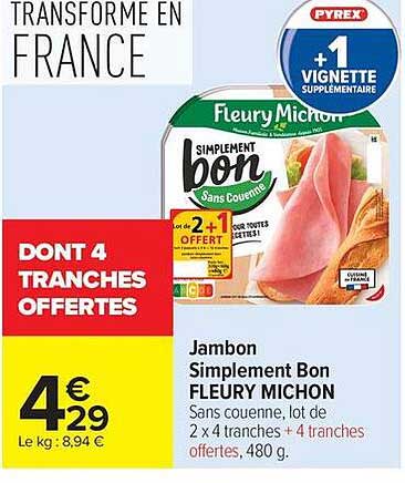 Fleury Michon Simply Bon Jambon
