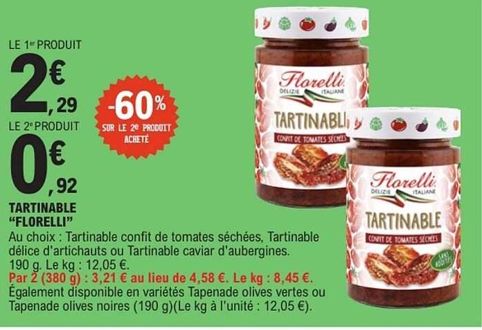 Florelli Tartinable