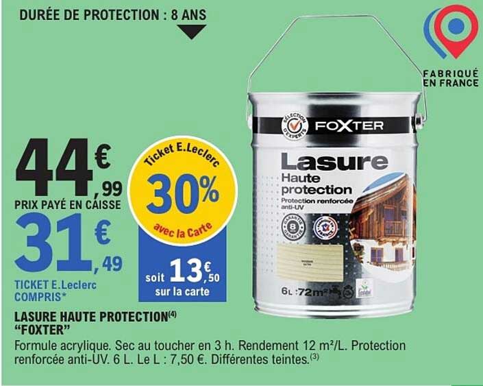 FOXTER Lasure Haute protection