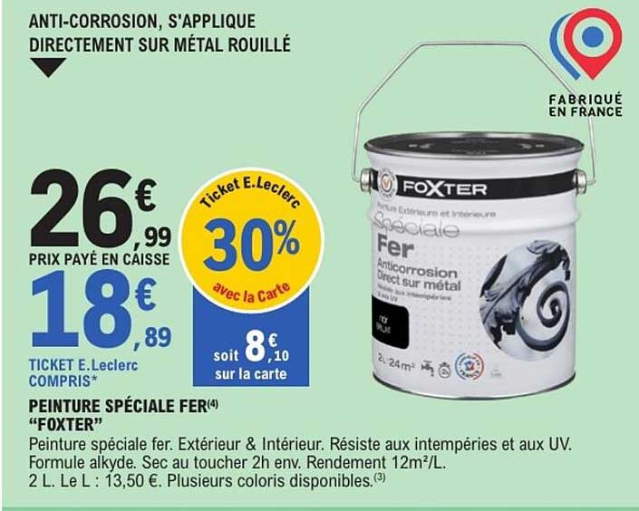FOXTER Peinture spéciale fer