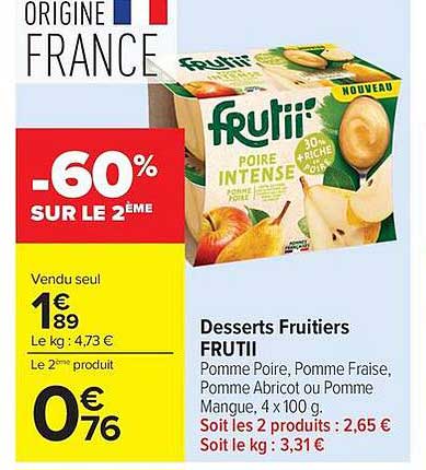 FRUITI Desserts Fruitiers