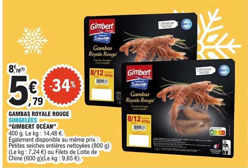 Gambas Royale Rouge
