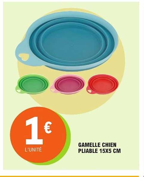 GAMELLE CHIEN PLIABLE 15X5 CM