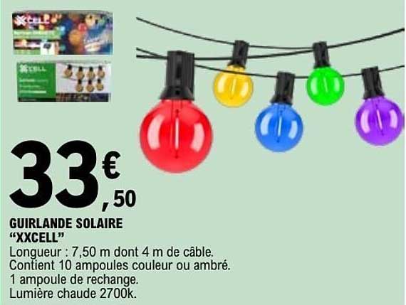 Guirlande solaire “XXCELL”