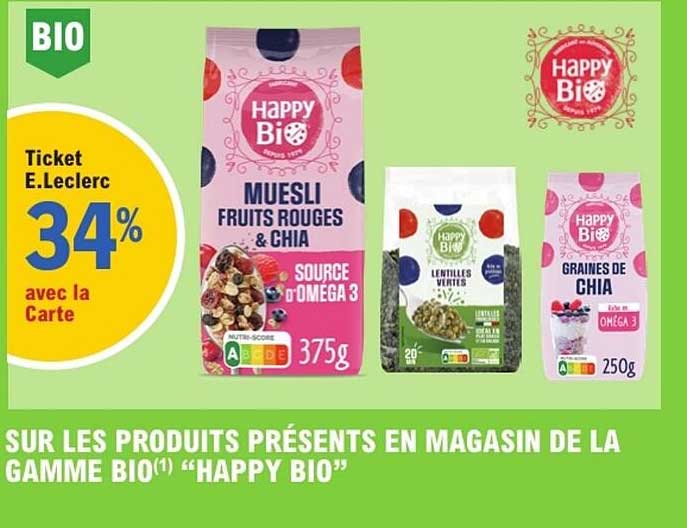 Happy Bio Muesli Fruits Rouges & Chia