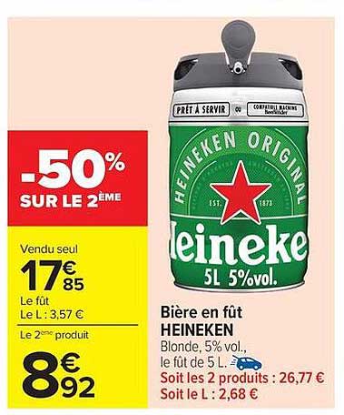 HEINEKEN Bière en fût