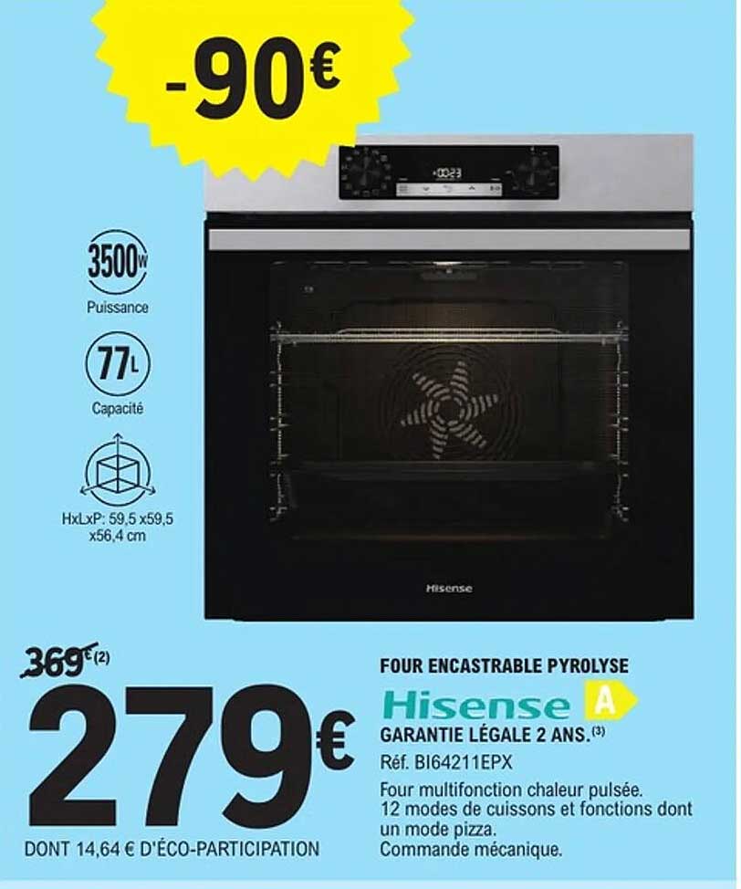 Hisense Four encastrable pyrolyse