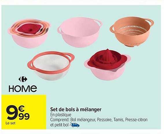 HOME Set de bols à mélanger