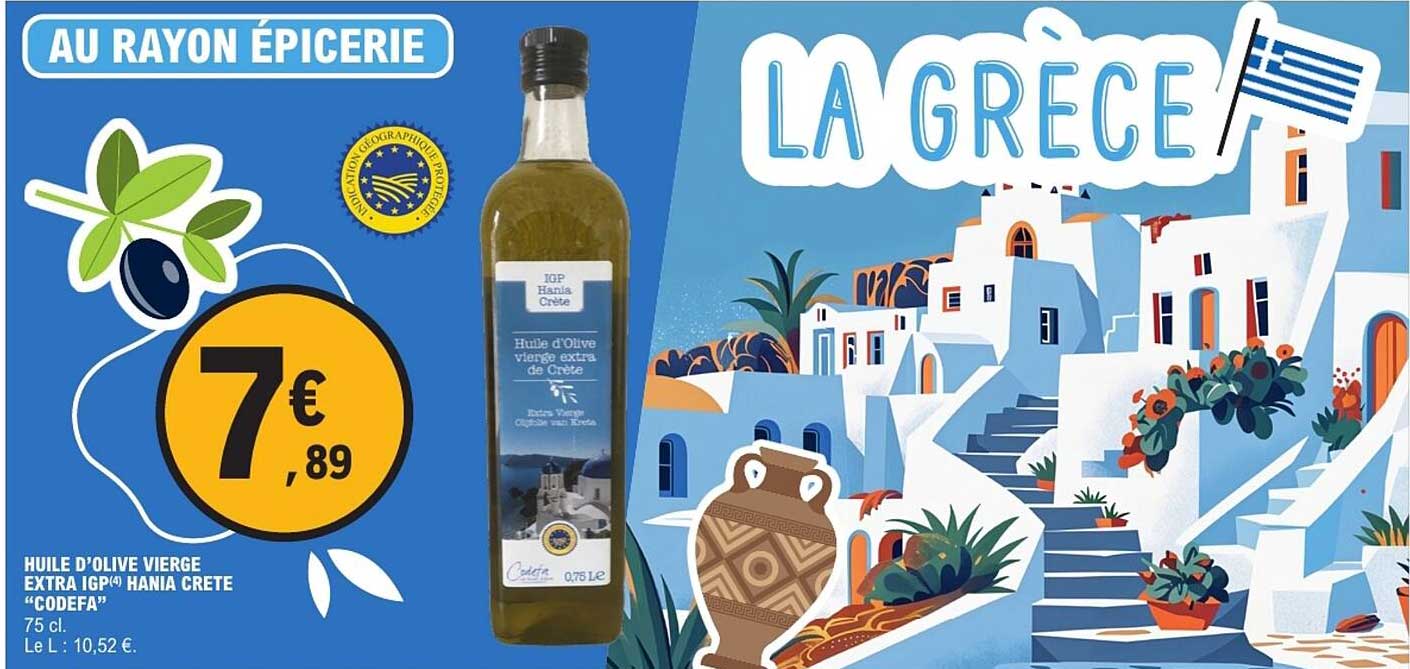Huile d'Olive Vierge Extra IGP Hania Crete "codefa
