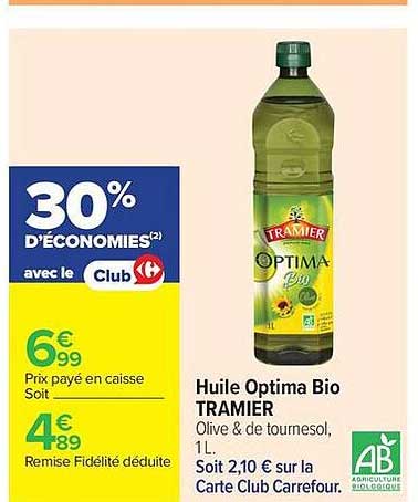 Huile Optima Bio TRAMIER