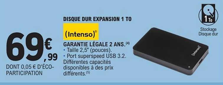 Intenso DISQUE DUR EXPANSION 1 TO