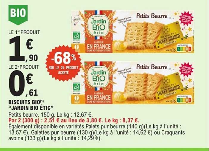 Jardin Bio Étic Petits Beurre