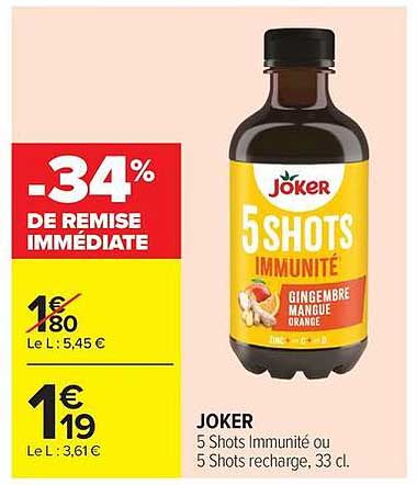 JOKER 5 SHOTS IMMUNITÉ