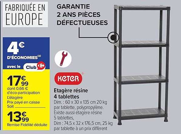 Keter Etagère résine
