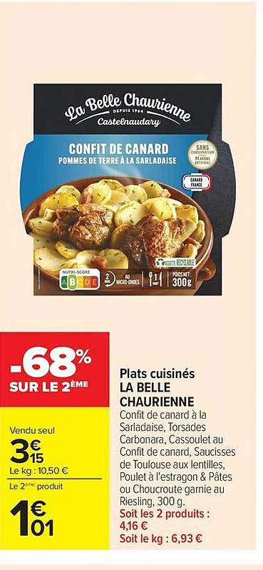 La Belle Chaurienne Confit de canard