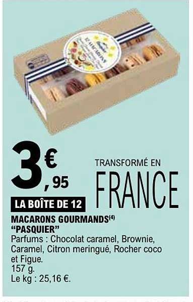 LA BOÎTE DE 12 MACARONS GOURMANDS "PASQUIER