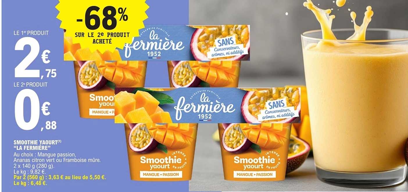 la fermière Smoothie yaourt