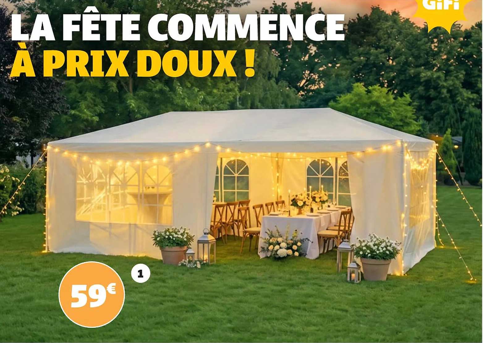 LA FÊTE COMMENCE À PRIX DOUX !