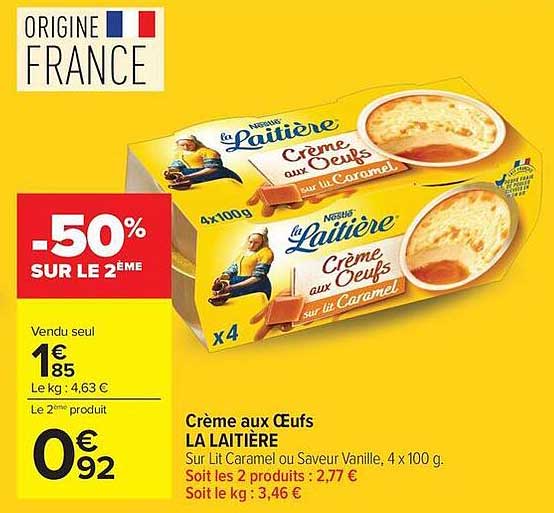 La Laitière Crème aux Œufs