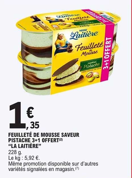 La Laitière Feuilleté Mousse