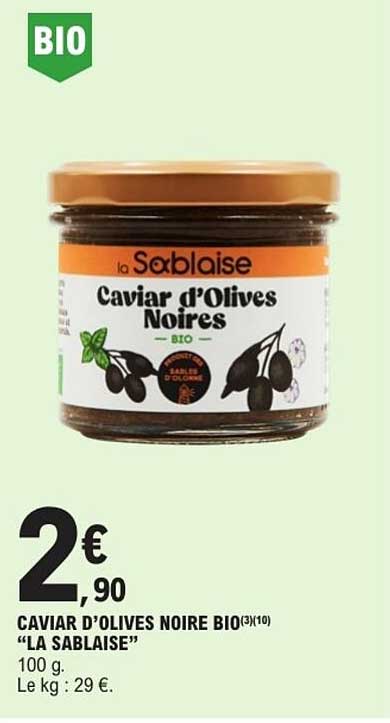 La Sablaise Caviar d’olives Noires