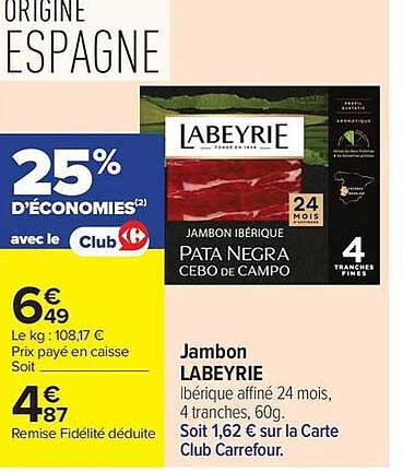 LABEYRIE Jambon Ibérique