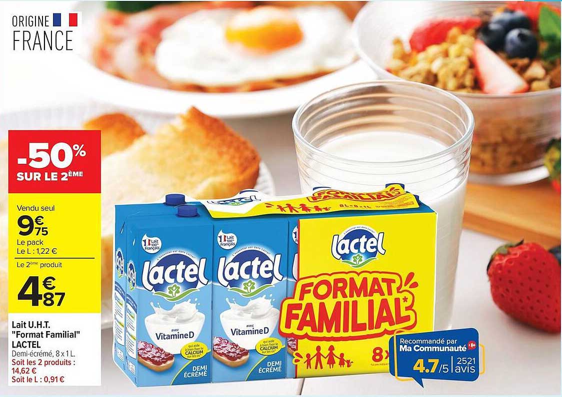 Lactel Format Familial