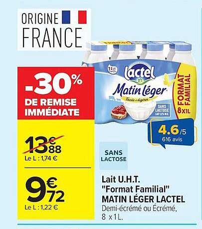 Lactel Matin Léger