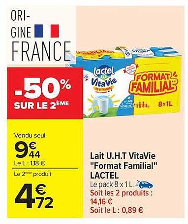 Lactel VitaVie Format Familial