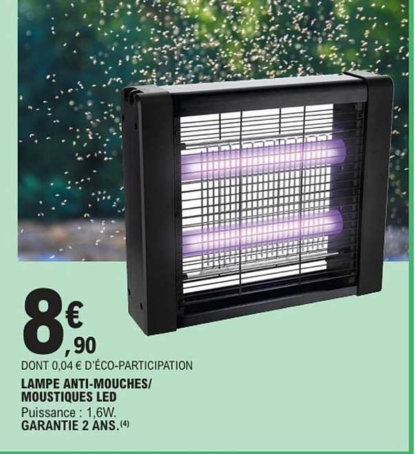 LAMPE ANTI-MOUCHES/ MOUSTIQUES LED
