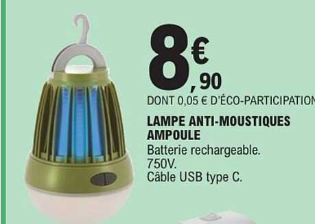 LAMPE ANTI-MOUSTIQUES AMPOULE