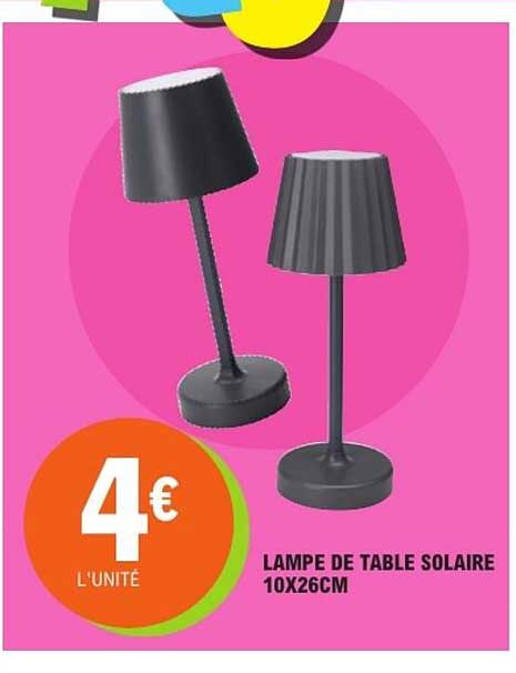 LAMPE DE TABLE SOLAIRE