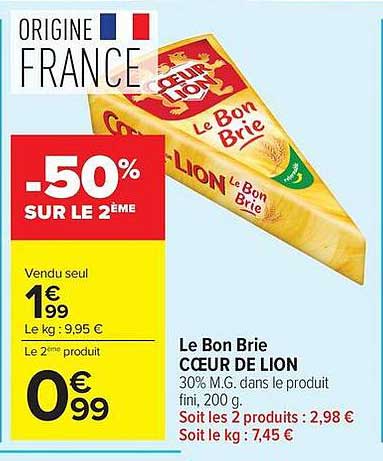 Le Bon Brie CŒUR DE LION