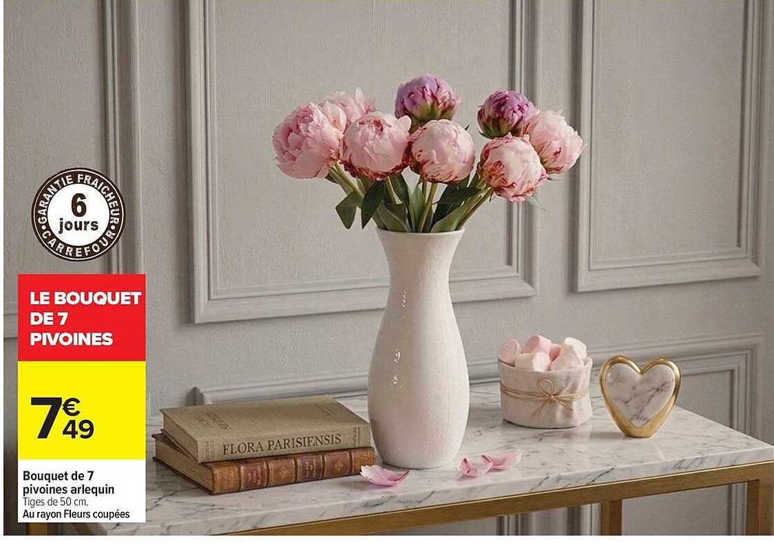 LE BOUQUET DE 7 PIVOINES