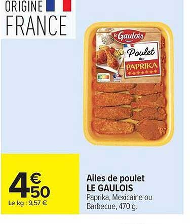 LE GAULOIS Ailes de poulet
