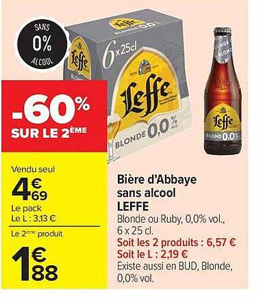 Leffe Bière d'Abbaye sans alcool